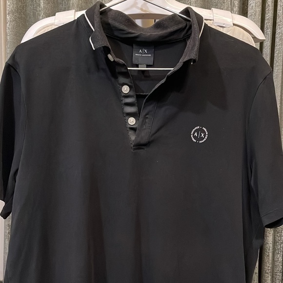 ARMANI EXCHANGE
Black Slim Fit Polo T-Shirt - Picture 5 of 11